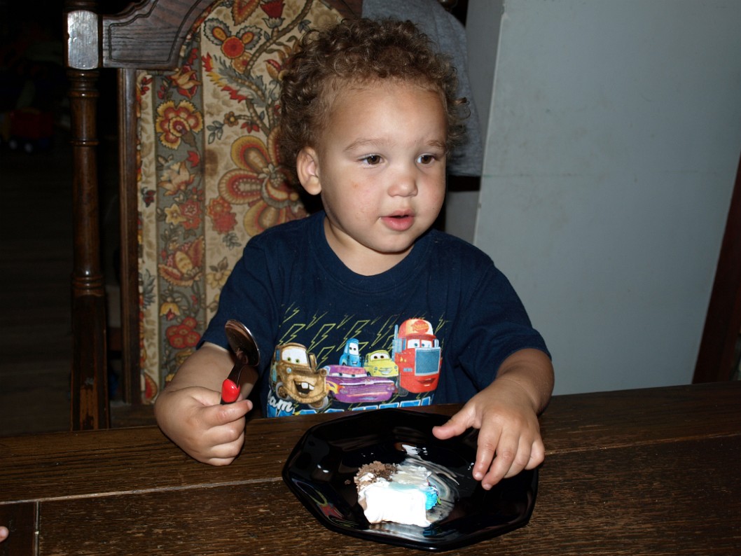 Eating His Slice of Cake Eating His Slice of Cake