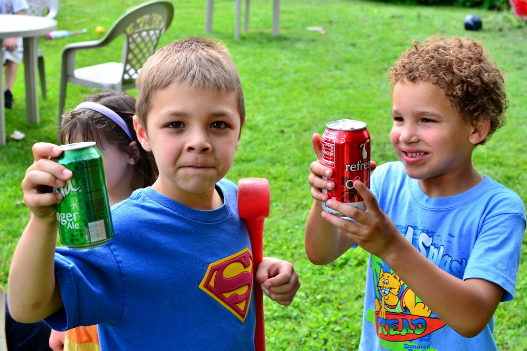 Dylan and Malachi and Their Cans Dylan and Malachi and Their Cans
