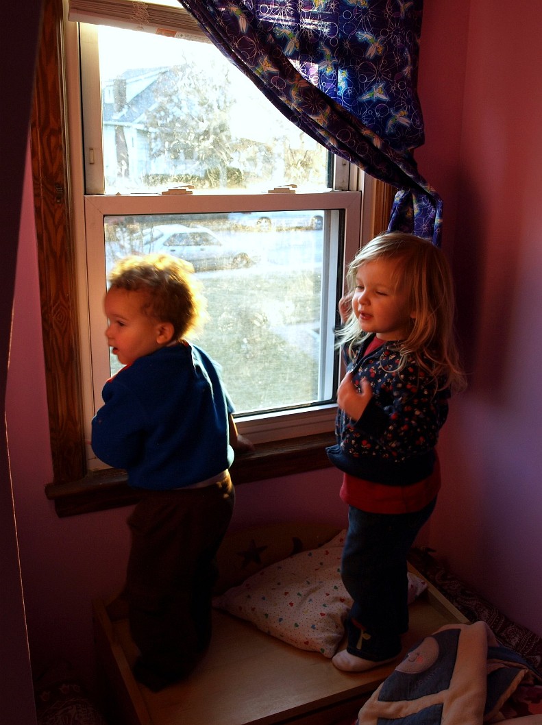 Ruby and Malachi Hanging Out By the Window Ruby and Malachi Hanging Out By the Window