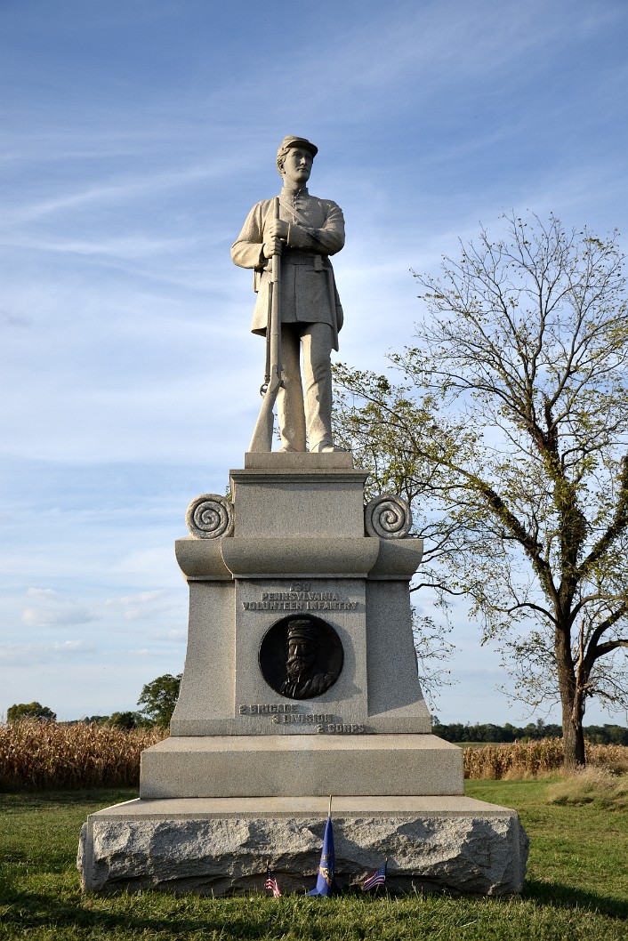 136 Pennsylvania Volunteer Infantry 2-3-2 Monument 136 Pennsylvania Volunteer Infantry 2-3-2 Monument
