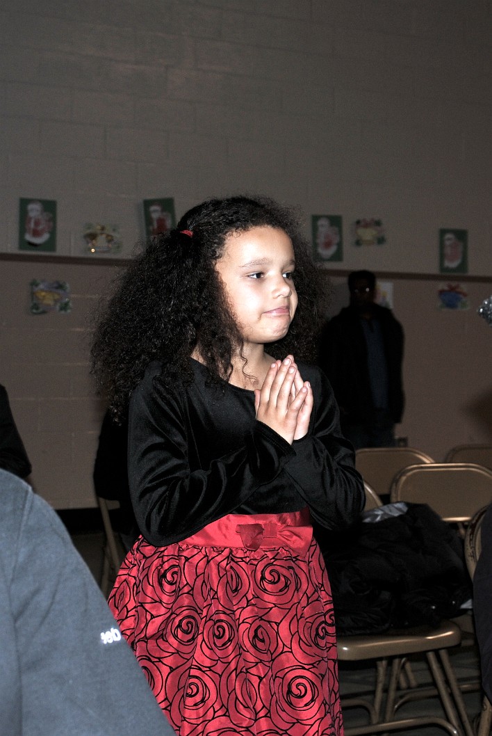 Prayer Hands at the OLV Christmas Program
