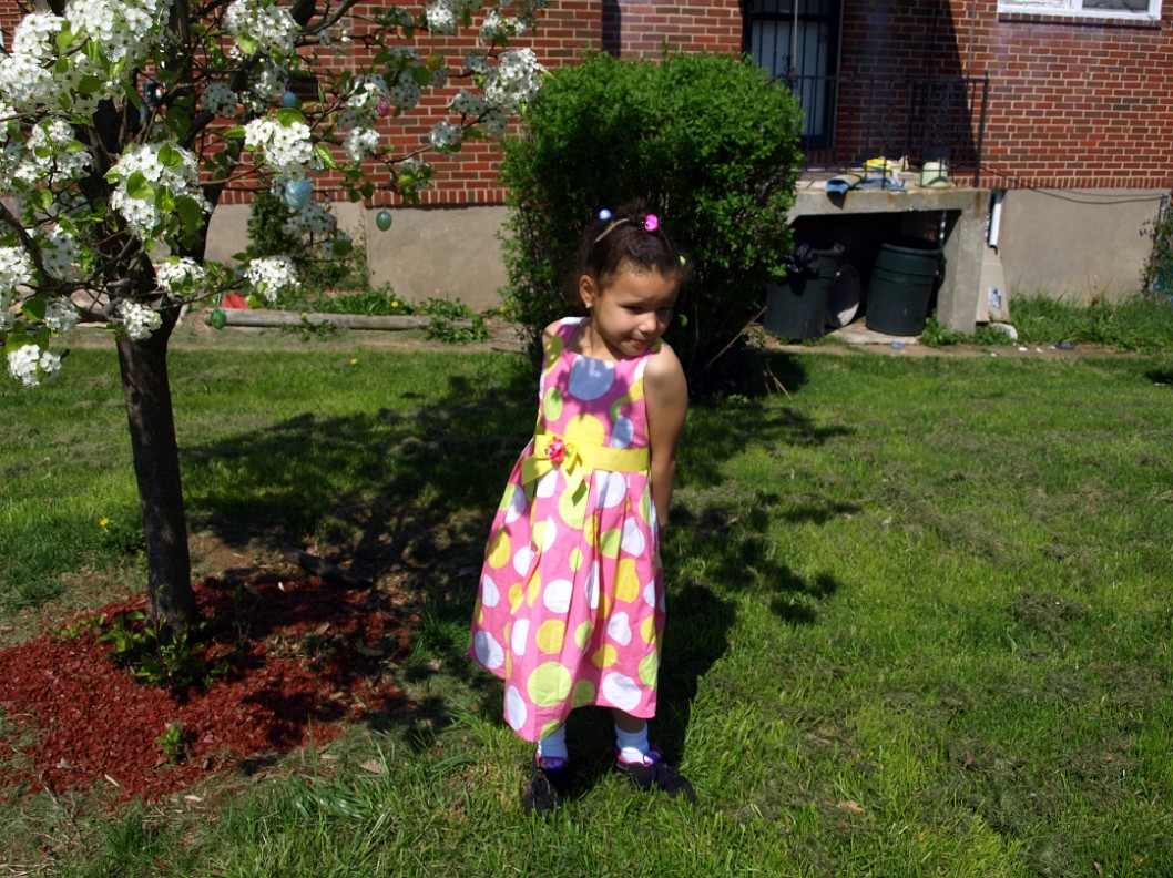 Looking Cute in Her Easter Dress Looking Cute in Her Easter Dress