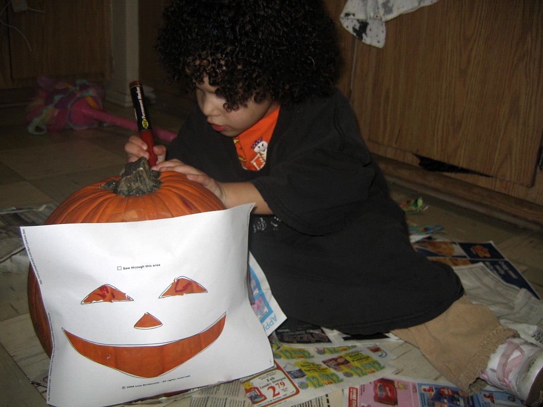 Sketching on the Pumpkin Sketching on the Pumpkin