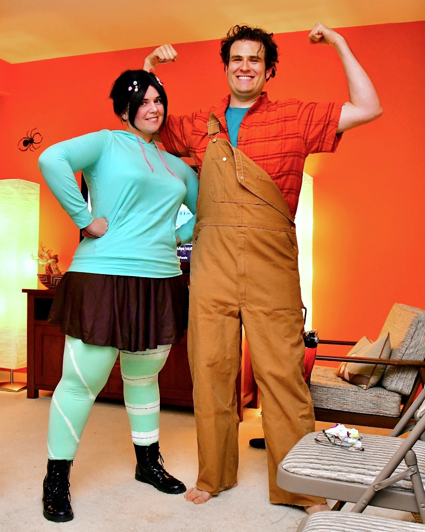 Vanellope and Wreck-It Ralph Happy Together